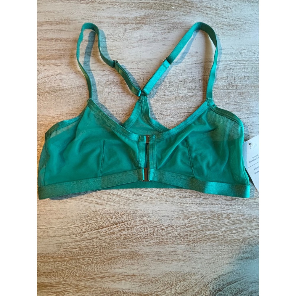 Auden XS Unlined Racerback Bralette Womens Green